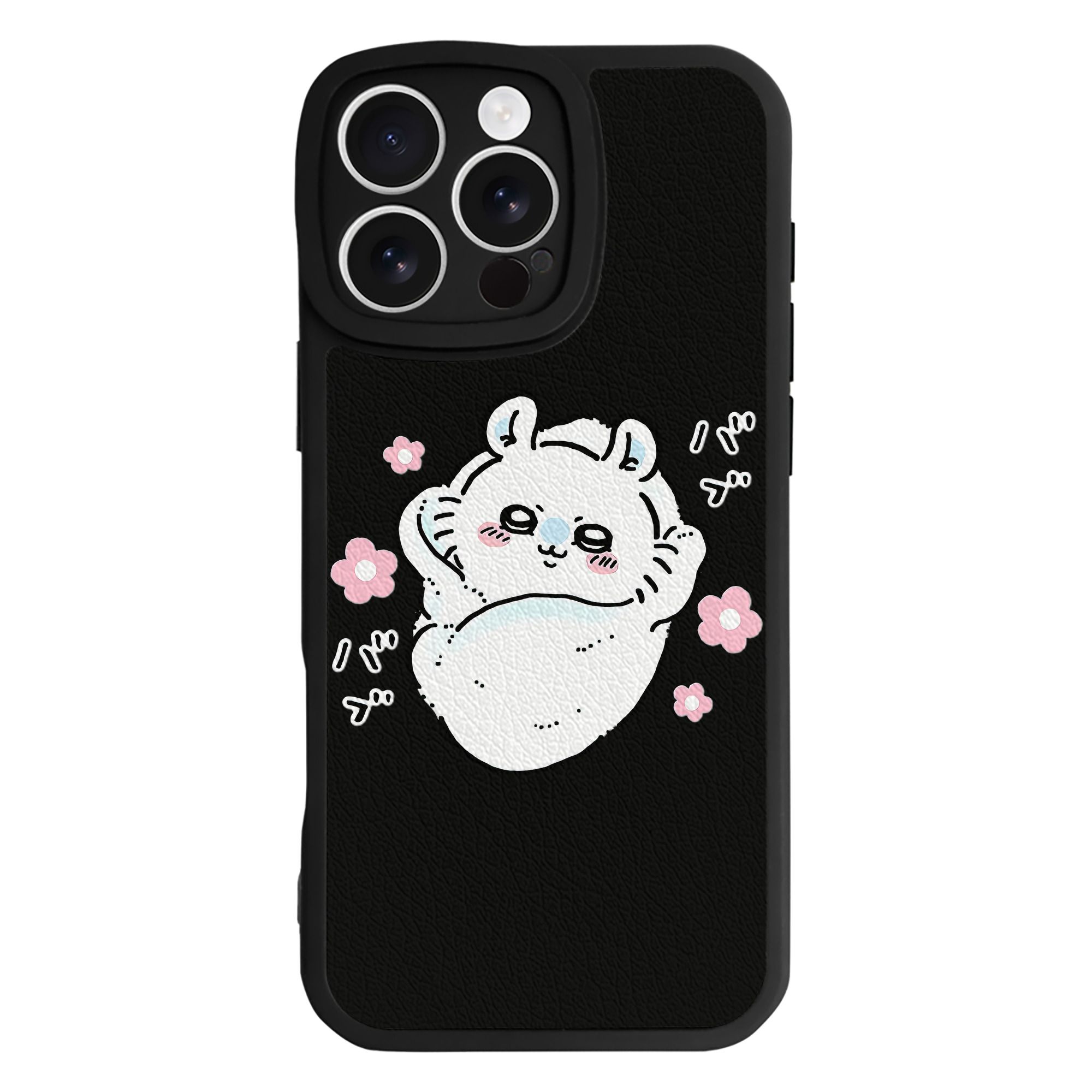（画像用） ちいかわ モモンガ Chii-kawa Momonga 【iPhone 16シリーズ対応】シリコンスマホケース（レザー調） 材質：シリコン